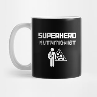 Superhero Nutritionist Food Pyramid Mug